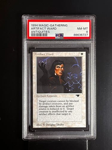 ARTIFACT WARD MTG Magic The Gathering Antiquities PSA 8 - Picture 2 of 3