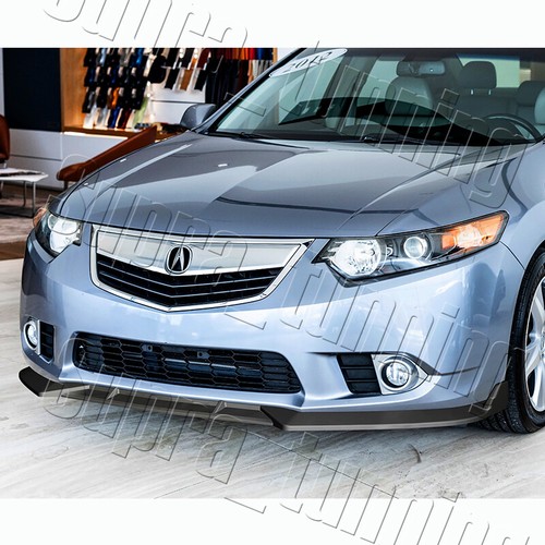 STP-Style Front Bumper Body Spoiler Lip For 2011-2014 Acura TSX (Matt Black) - Bild 5 von 6