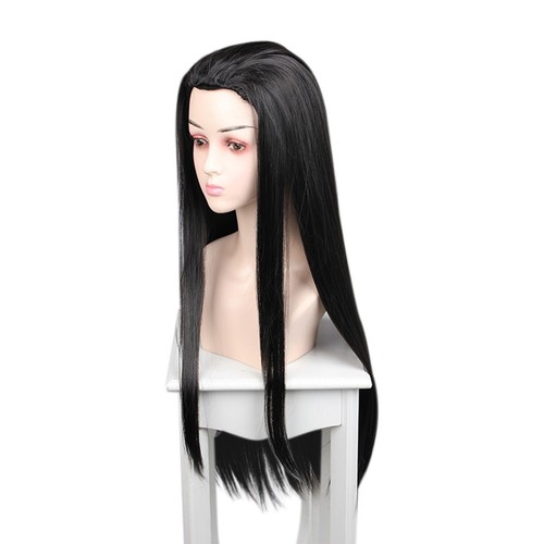 Pelucas de cabello transpirables para mujer 31" pelucas negras con tapa de peluca cabello liso - Imagen 2 de 6