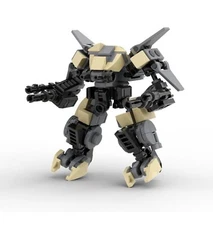 Battling Military Armor Mech Robot 176 Pieces from Video Game MOC Build for Age