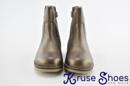 Land's End Toddler Girls "Metallic Bronze" Side Zip Booties Toddler Size 9 - Picture 3 of 11