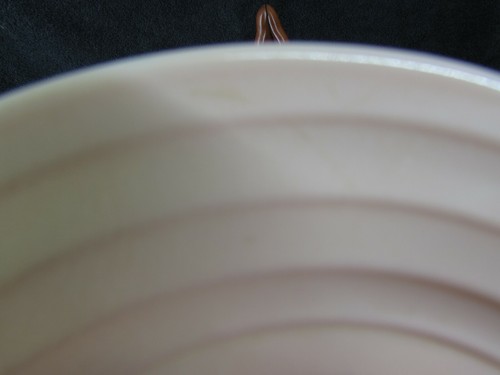 Hazel Atlas Modernstone Bread Plate 7 inches Pink - Picture 4 of 5