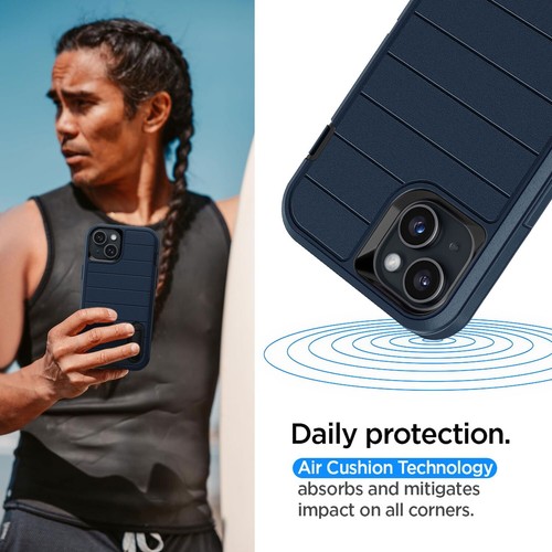Custodia antiurto per iPhone 15 Plus/Pro/Pro Max supporto cover/protezione schermo - Foto 33 di 37