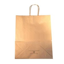 DURO  87148 Cargo Shopping Bag 70 lb. Kraft 18"x7"x18.75" Paper Handles Paper 20