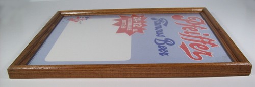 1982 Pfeiffer berühmtes Bier 11 x 14 gerahmtes Pappbierschild Heileman Brewing Co - Bild 6 von 11