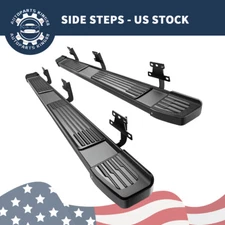 6" Running Boards For 2019-2026 Ram 1500 Crew Cab Stainless Steel Side Nerf Bars