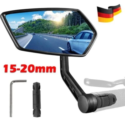 YOUKUKE 1 Stück Fahrradspiegel E-Bike Rückspiegel Spiegel Fahrrad Links MTB City