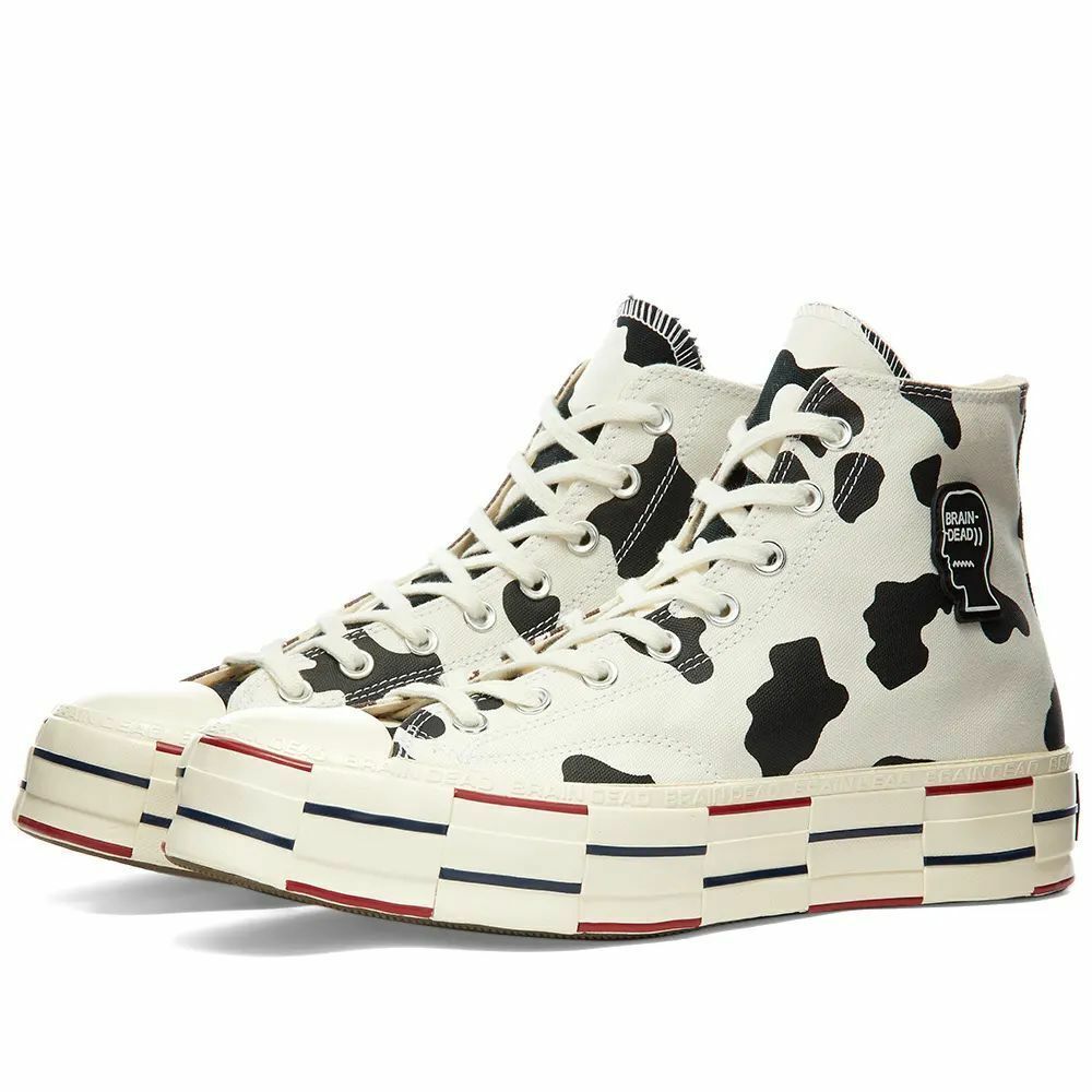 Arctic Extra Onaangeroerd Converse x Brain Dead Chuck 70 Hi 169946C Taylor All Star Hi Black Cow  Brown QS | eBay