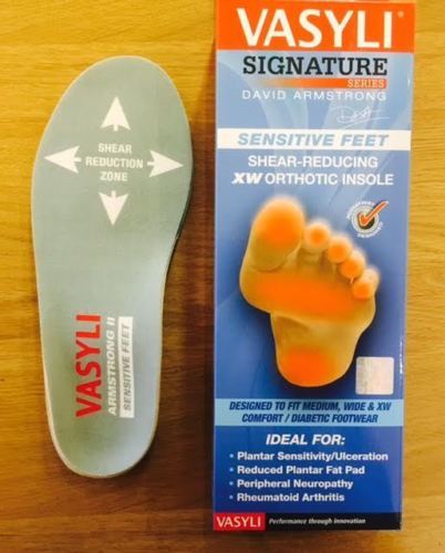 Vasyli Sensitive Feet Orthotic Insole|Pressure Relief|Custom Full Length|5 Layer - Picture 1 of 6
