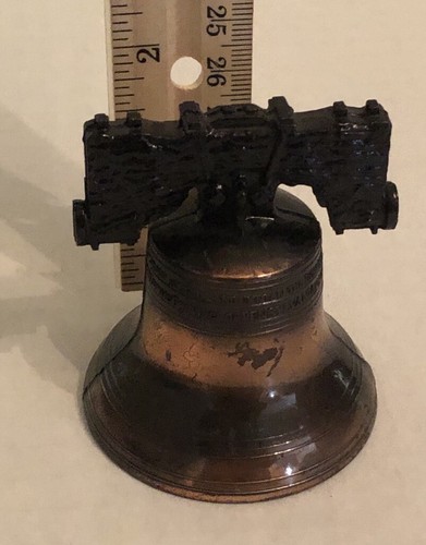 Recuerdo réplica Campana de la Libertad miniatura vintage - Imagen 4 de 5