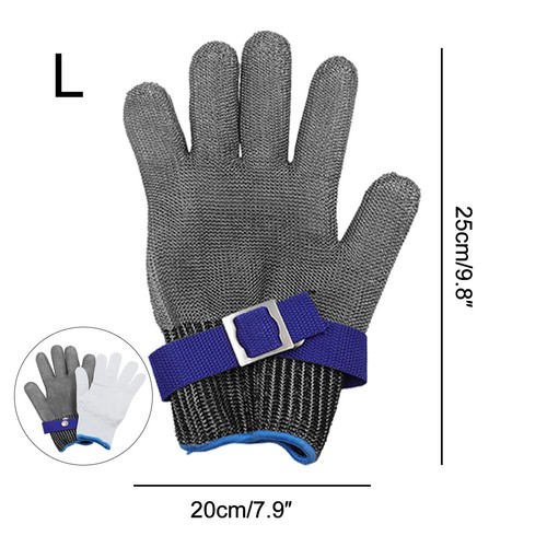 1X Edelstahl Stechschutzhandschuhe Kettenhandschuh Sicherheits-Handschuh Metzger - Bild 10 von 13