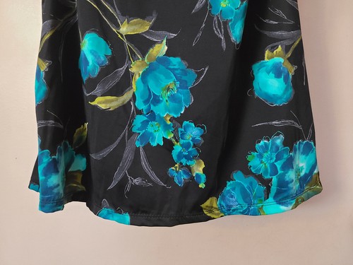 Jones New York Black Blue Green One Piece Dress Swimsuit  Sz M (10) - Picture 8 of 9