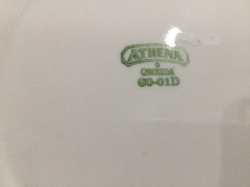 4pc set(s) ONEIDA "ATHENA" Dinner Plates MAJESTICWARE Embossed Restaurant ware - Bild 4 von 9