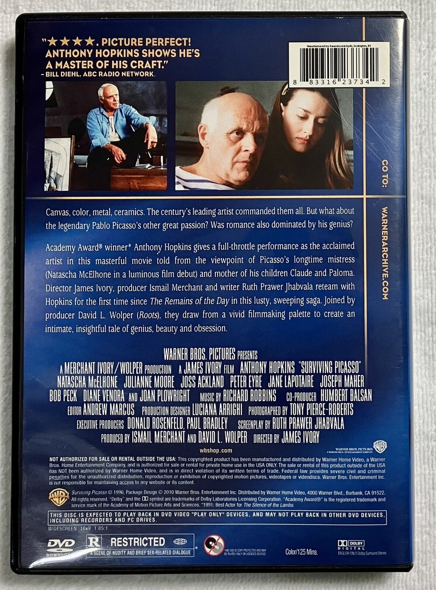 Surviving Picasso Anthony Hopkins (DVD) Warner Archive Surviving Picasso Anthony Hopkins (DVD) Warner Archive