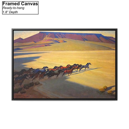 Maynard Dixon Wild Horses of Nevada Canvas/Poster Wall Art - Western Print - Picture 4 of 10