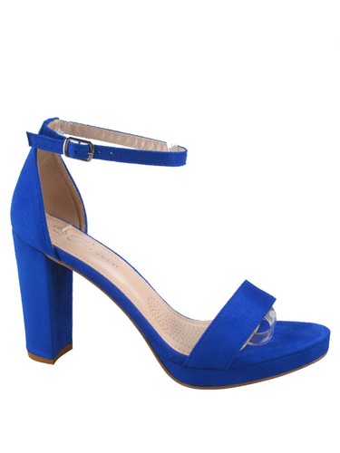 Nuove scarpe sandali formali donna fibbia tacco alto grosso plateau basso - Foto 6 di 40