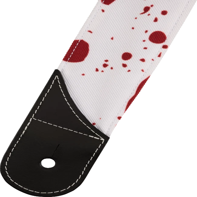 Blood splatter guitar strap deals