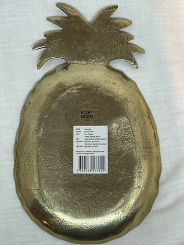 Aluminum Pineapple Tray Plate Designed by Eightmood of Sweden Coachella Line - Picture 2 of 3