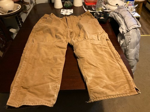 Vintage Carhartt  Brown Dungaree  Mens 46x30 - Picture 1 of 8