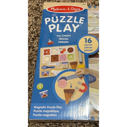 Melissa & Doug Wooden Magnetic 16 Piece Ice Cream Puzzle (NEW) - Picture 2 of 3