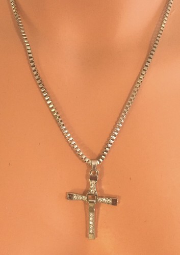 FAST and FURIOUS Dominic Toretto's CROSS PENDANT Men's CHAIN NECKLACE  - Picture 1 of 6