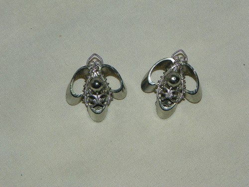 VINTAGE FIG TREE OF LIFE BRACELET, CLIP ON EARRINGS SET OF TWO SILVERTONE #15 - Picture 5 of 9
