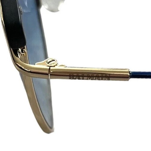 NEW Balmain Unisex 56mm Upper Brow Bar Sunglasses Blue - Picture 7 of 17