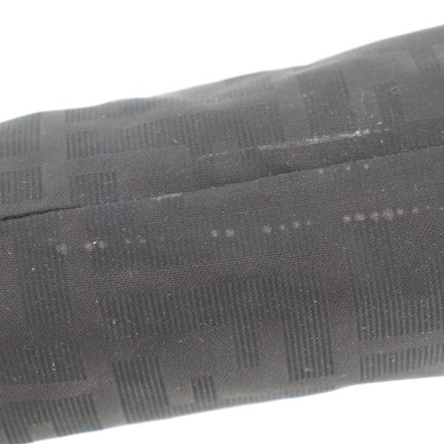 FENDI Used Zucca Folding Umbrella Black 100% Polyester Vintage #EA475 S - Picture 2 of 12