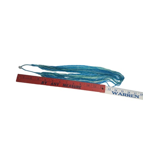 Rocailles Halskette Blau Grün Aqua Sommer Strand 15 Zoll - Bild 6 von 6