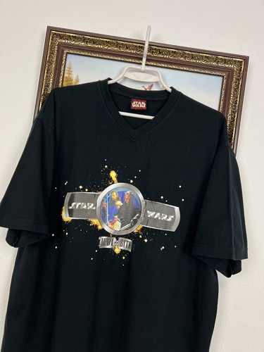 Camisa De Colección Años 90 1999 Star Wars Jedi vs Sith Camiseta Sobre Estampado Película Rara Talla L - Imagen 3 de 13