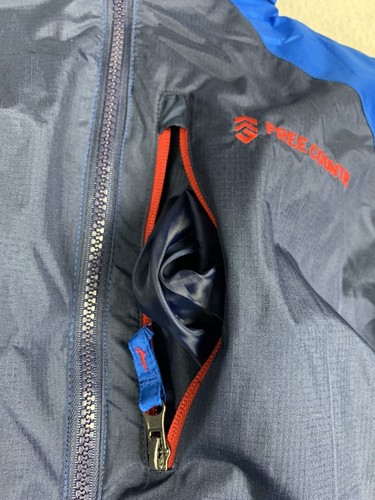 FREE COUNTRY WINTER SKI VESTEE COAT Size M 10/12 Water/Wind Resistant Blue $109 - Picture 4 of 22