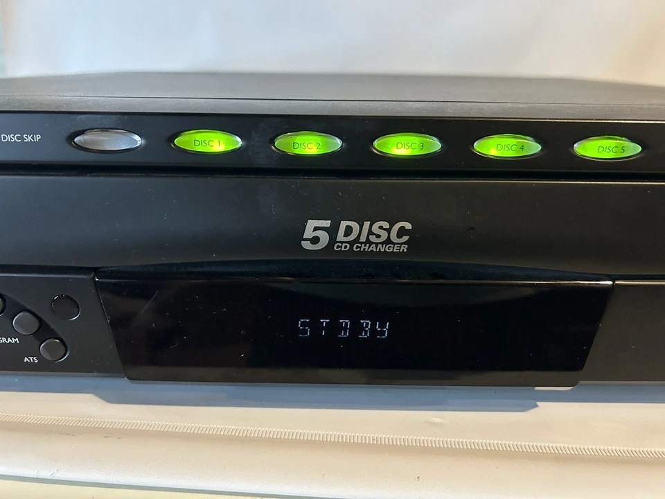 RCA 5-Disc Changer Carousel CD Player (RP-8065B) Untested - Image 3 of 4