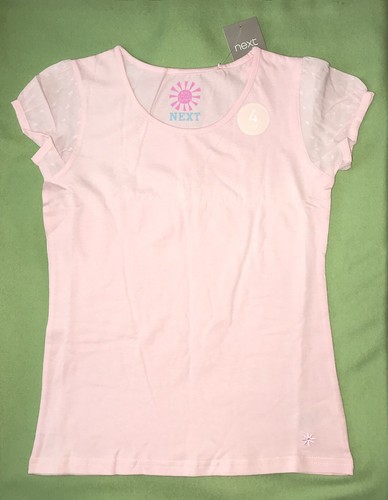 NWT NEXT of England 4pk T-shirt Girls 10 4 Colors Cotton - Picture 3 of 9