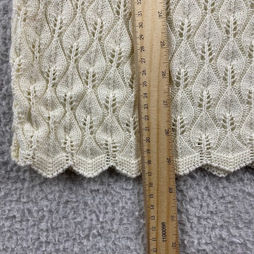 Vintage Dana Scott Sweater Knit Womens Size L Long Sleeve Round Neck Ivory - Picture 7 of 10