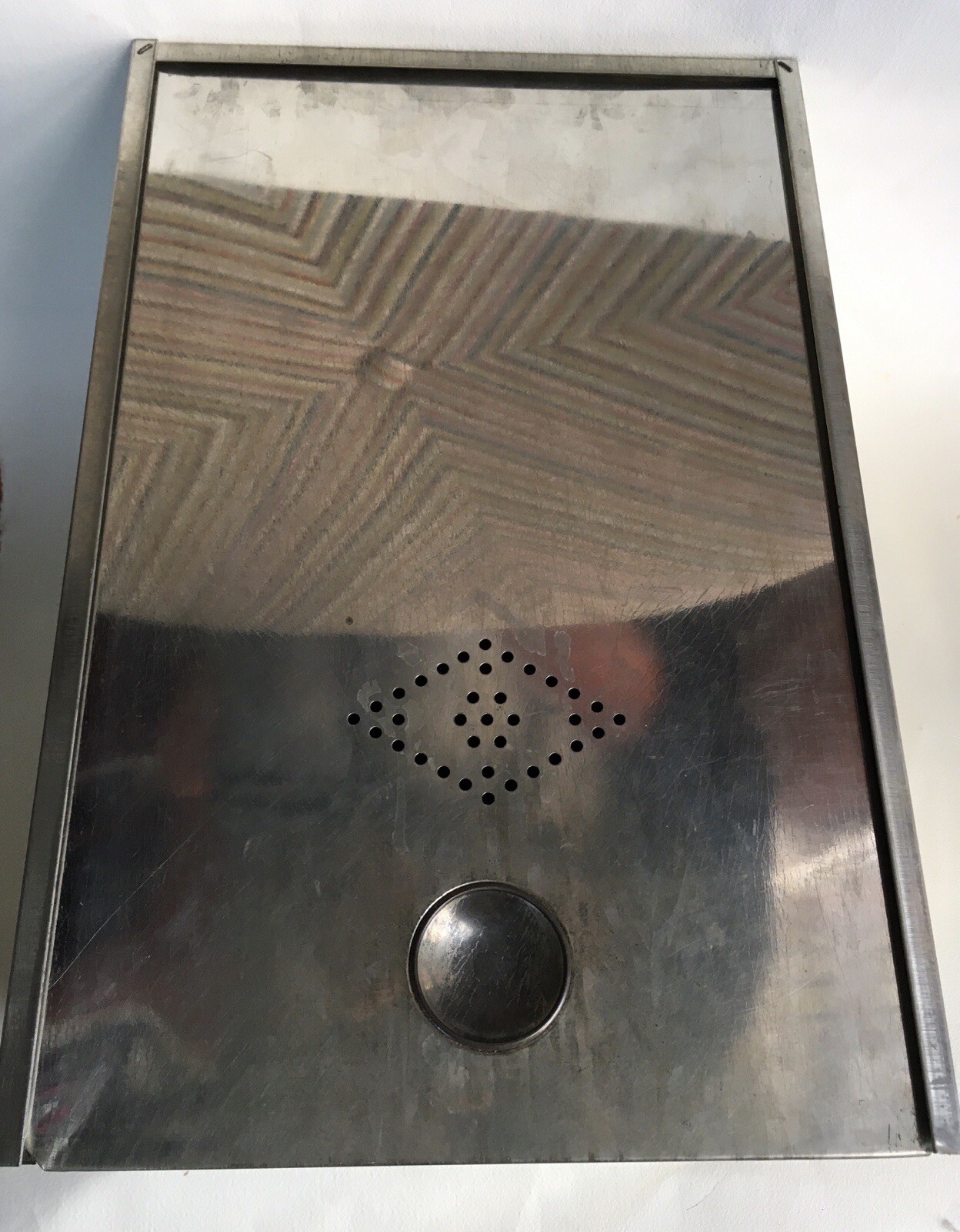 Vintage Hoosier Style Cupboard Metal Bread Box Drawer Insert Full