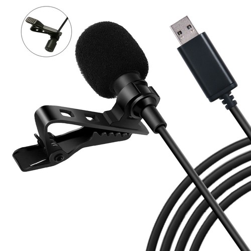 150cm Portable  Clip-on Omni-Directional Stereo USB Mic Microphone 1PCS L6W2 - Picture 1 of 6