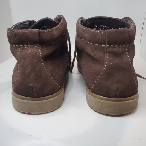 Clarks Herren 11M Zweifarbig Braun Wallabee Zehe Wildleder Leder Wüste Stiefel - Bild 4 von 13