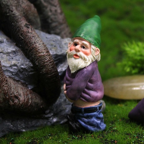 4PCS Fairy Garden Gnomes Accessories Funny Drunk Gnome Dwarfs Garden Ornament - Picture 7 of 9