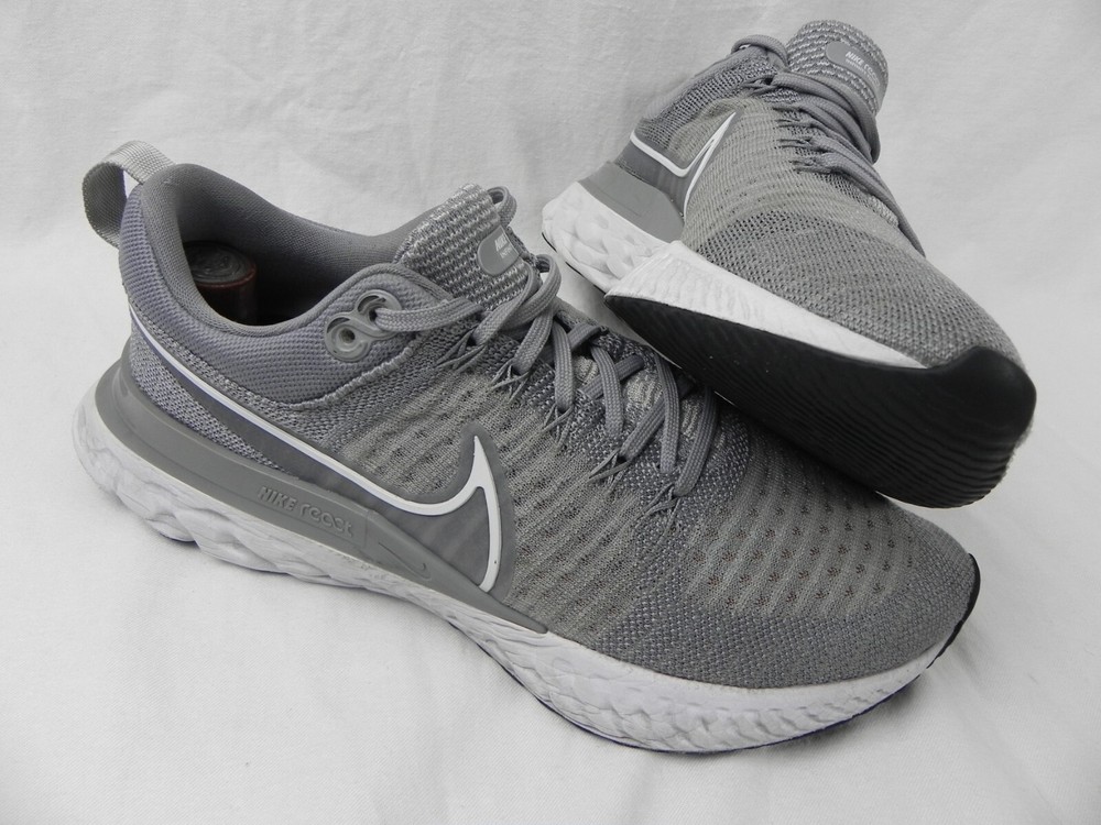 Nike React Infinity Run Flyknit 2 Particle Grey Womens Running Shoes US 9 EU 40.5