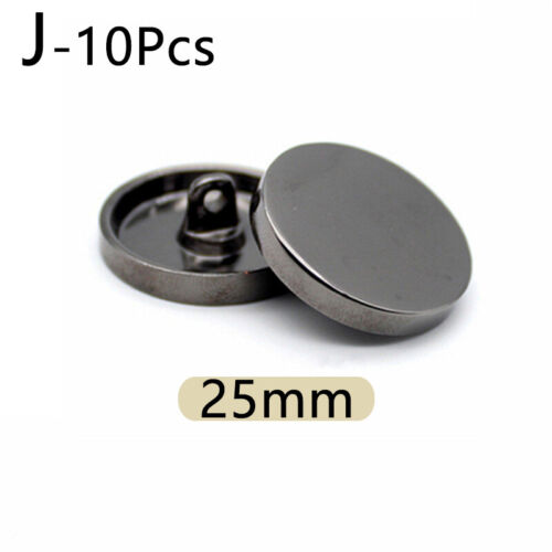 10pcs Round Flat Metal Button For Garment Jeans Jacket Suit Coat Sewing Button - Picture 21 of 30