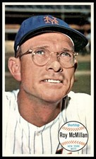 1964 Topps Giants ROY MCMILLAN #8 Mets NICE no creases FREE Ship!