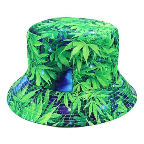 BUCKET HAT 3D FLAWERS PRINT UNISEX SUN STYLE REVERSIBLE FOLDABLE FISHING HAT - Picture 11 of 18
