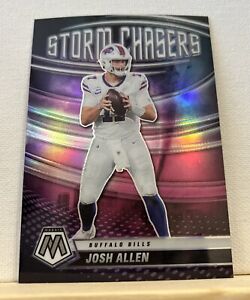 2022 Panini Mosaic Storm Chasers Josh Allen Silver Prizm Case Hit Bills #SC-3