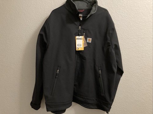 Chaqueta para hombre Carhartt XX-grande nailon/spandex/poliéster negra con logotipo - Imagen 6 de 16