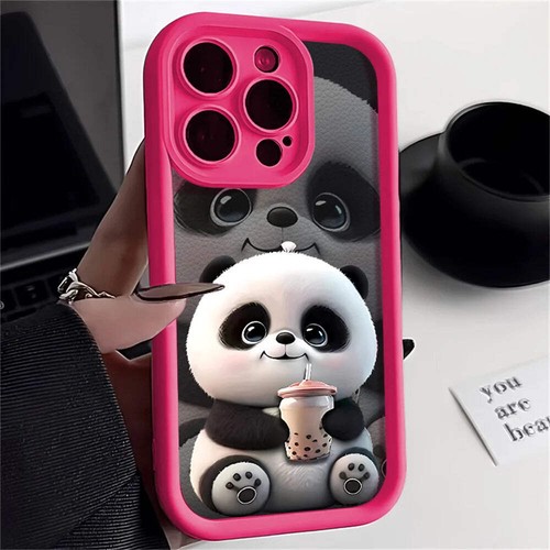 Panda Soft TPU Case For iPhone 15 Pro Max Cases iPhone 16 13 14 11 12 7 8 Plus S - Picture 43 of 67