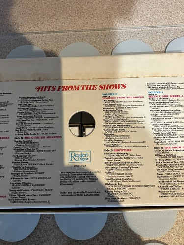 READERS DIGEST HITS AUS DEN SHOWS - 4 AUDIO CASSETTE BOXSET MIT PROSPEKTEN - Bild 8 von 9