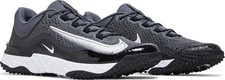 NIKE ALPHA HUARACHE ELITE 4 TURF BASEBALL SHOES SIZE 7.5 BLACK WHITE DJ6523-011