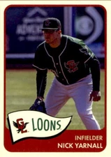 2018 Great Lakes Loons Choice #30 Nick Yarnall Lancaster Pennsylvania PA Card