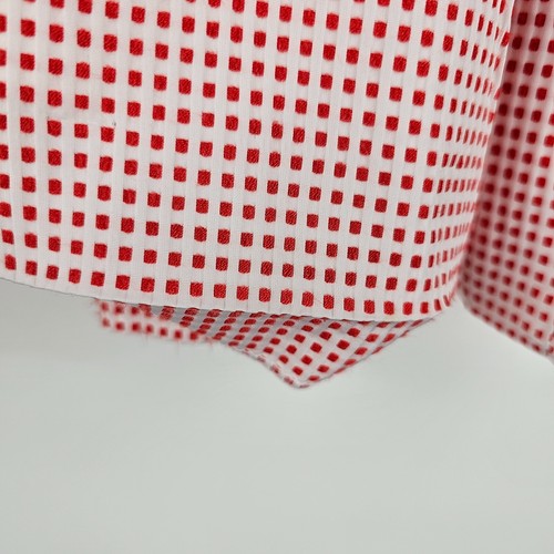 Cue Dress Womens Size 10 Fit & Flare White Red Checkered Sleeveless Pleated - Picture 9 of 9