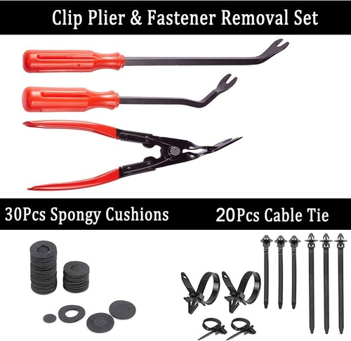 238Pcs Car Trim Removal Pry Tool Set Molding Panel Door Dash Interior Clip Kit I - Picture 7 of 8